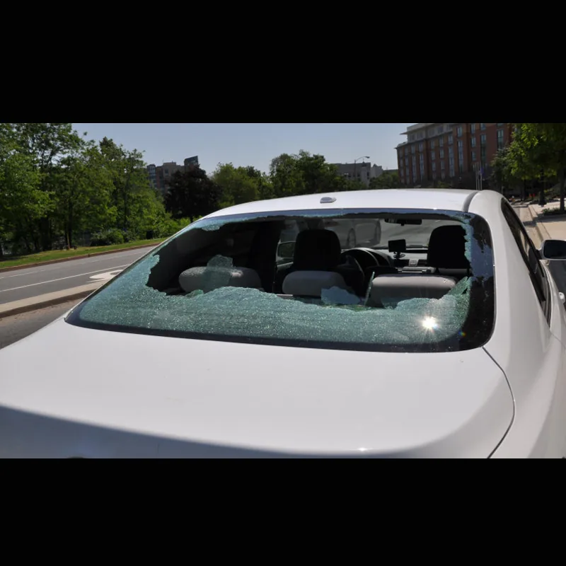Vehicle back window glass